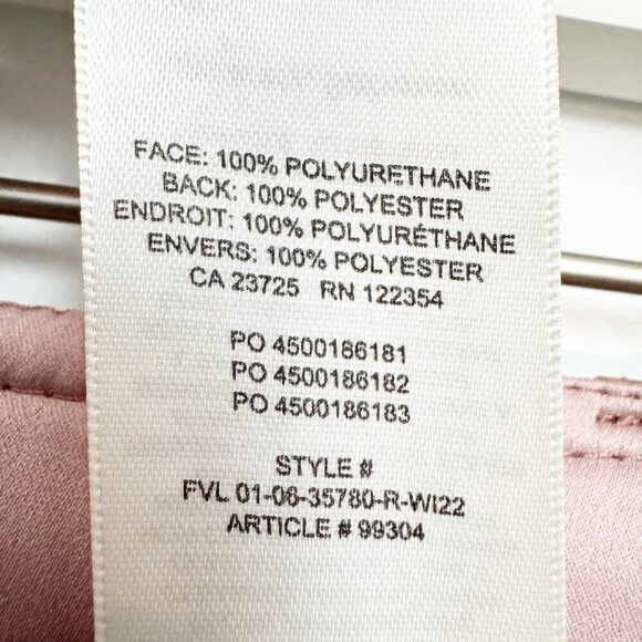 Babaton Aritzia Faux Leather Command Trouser Pants Straight Leg Mid Rise Size 2 - Picture 8 of 11